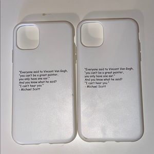 custom “THE OFFICE” michael scott quote phone case